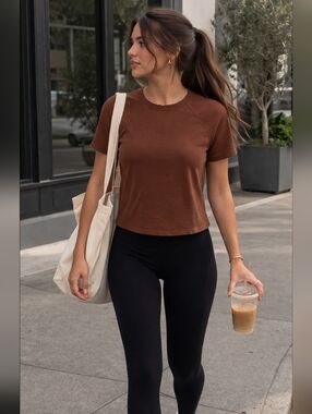 Joyspun Brown Top, NWT